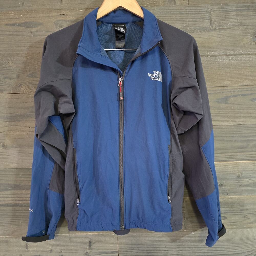The North Face Summit Series Windstopper Jacket Men's S Blue Gray Softshell